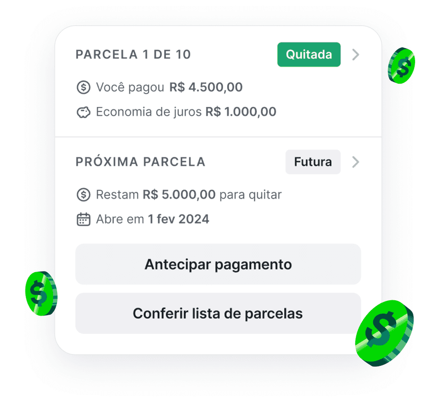 Banner valor da parcela diminuiu