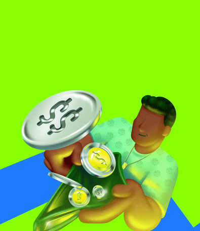 Ilustração de maquininha com setas de atualização