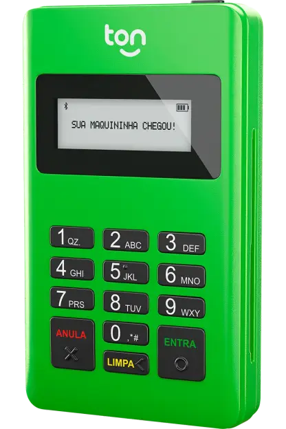 A maquininha compacta que conecta com o seu celular