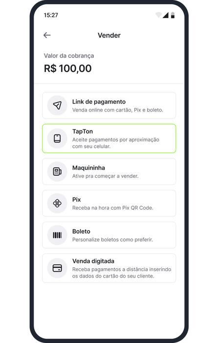 Passo 1: abrir o app do Ton