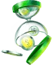 Ilustração 3D de ampulheta com moedas representando recebimento rápido