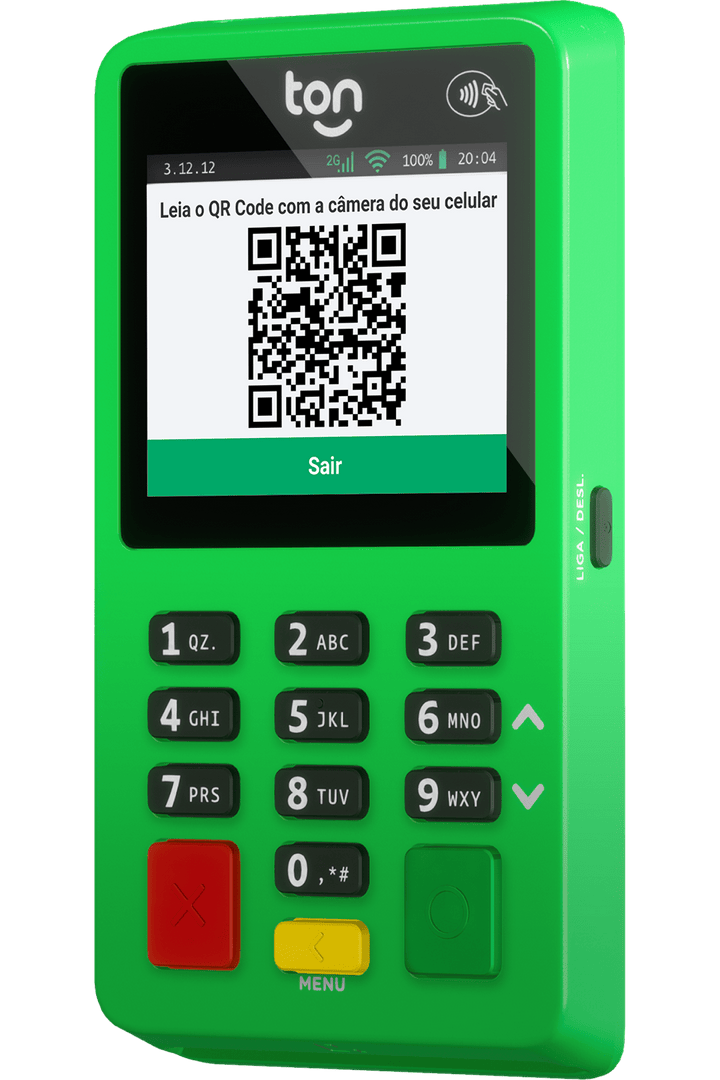 A maquininha compacta que tá sempre com você