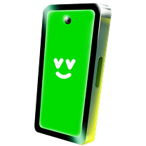 Celular com a tela do app Ton
